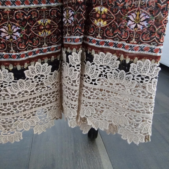 Farm Rio Winter Magic Maxi Dress, Size Small - Picture 5 of 12